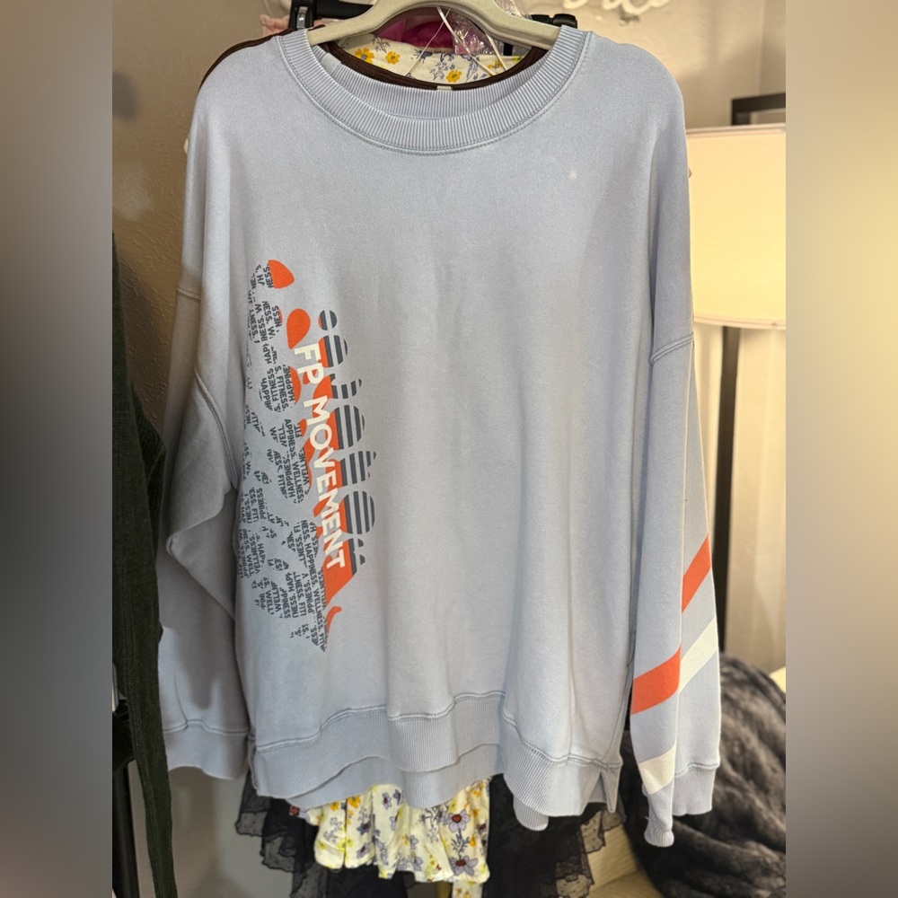 NWT FP Movement Women's All Star Logo Pullover - Picture 2 of 12